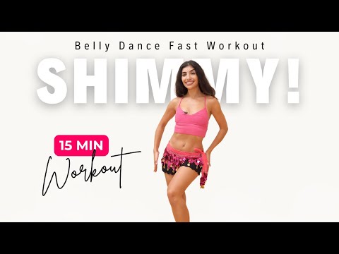 15-Minute Belly Dance Shimmy Workout – Non-Stop Calorie Burner!