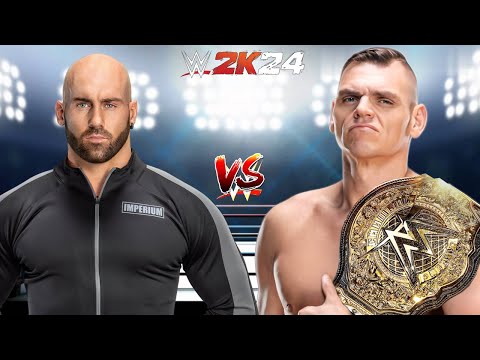 WWE 2K24 GIOVANNI VINCI VS. GUNTHER FOR THE WWE WORLD HEAVYWEIGHT CHAMPIONSHIP BELT!