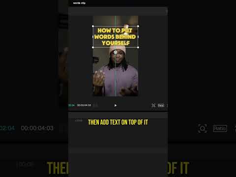 Text Behind Subject Tutorial in CapCut #capcut #videoediting