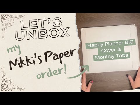 Let's UNBOX my Etsy Order from Nikki's Paper