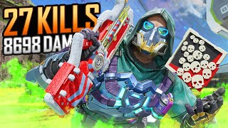 INSANE Caustic 27 KILLS and 8K Damage Apex Legends Gameplay