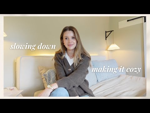 VLOG: making this room cozier + my desire to slow down (but it's HARD)