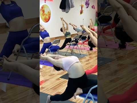 Chair Yoga  /  back bending yoga  /  #yoga #yogi #yogainspiration #yogalife #yogalove #yogapractice