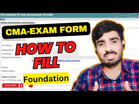 How to Fill "CMA Foundation" Exam Form For December,2023 ||Ankit Poonia|| #cmaindia #cma