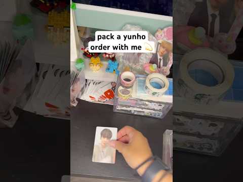 pack a yunho order with me 💫 #pwm #packingorders #packwithme #ateezyunho #yunho #ateez