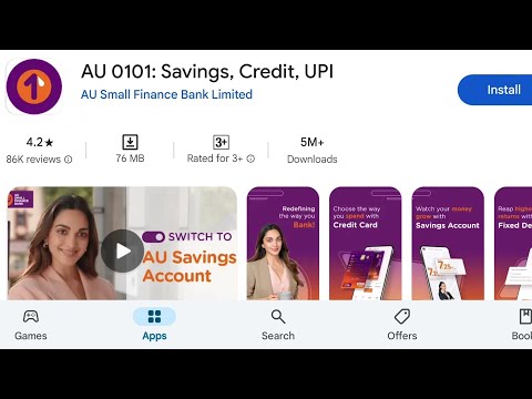 How To Install AU 0101 Savings Credit UPI App's | How To Download AU 0101 Savings Credit UPI App's