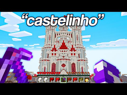 CONSTRUÍ UM CASTELINHO SIMPLES NO MINECRAFT - IRMANDADE