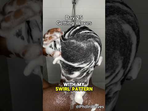 Day 25 getting 360 swirl - wash and style