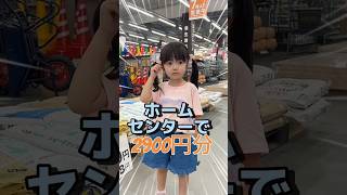 ホームセンターで2900円分お買い物させてみた🤗YouTube登録者数29万人突破記念です😊#ホームセンター #お買い物動画 #あおいちゃん