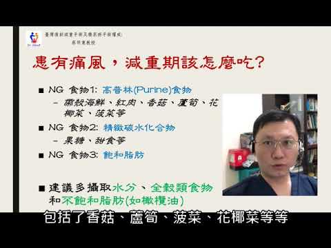 20180929  減重期痛風發作怎麼辦? 台灣減重手術權威蔡明憲教授解說版