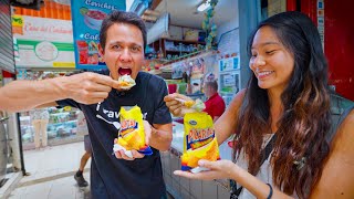 First Time in Costa Rica!! 🇨🇷 COSTA RICAN STREET FOOD Tour in San Jose!!