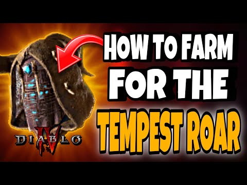 How To Target FARM The TEMPEST ROAR! Diablo 4 Tempest Roar Druid Unique Helm Farm!