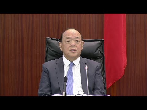 行政長官賀一誠列席立法會全體會議(上半場)