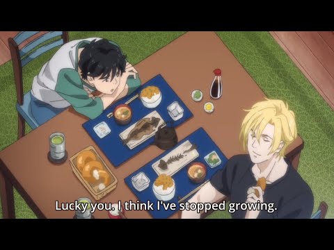 Ash x Eiji moments #17 - Having a casual meal together