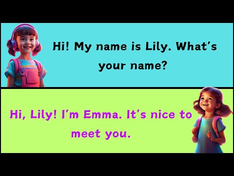 Speak With Kids Meet Two Friends: Fun English Conversation for Kids | Learn English with Lily & Emma