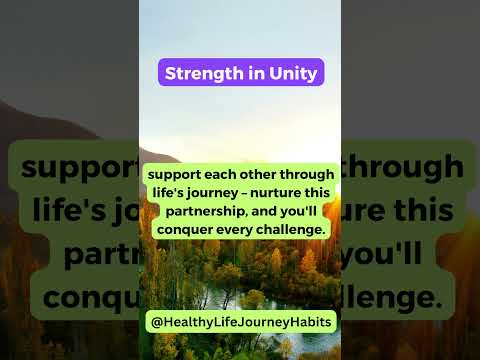 Strength in Unity #shorts  #motivation #healthylifechoices