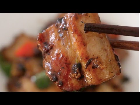 Stir Fry Pork Belly - with Black Bean Sauce