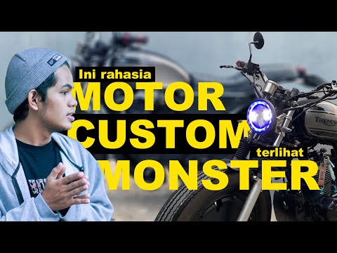 Transformasi motor menjadi monster!!! REVIEW motor custom yang bikin tampilan sangar dan gahar