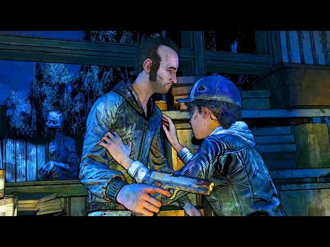 Clementine Attacks Abel at Train Station (Telltale Walking Dead Final Season 4)