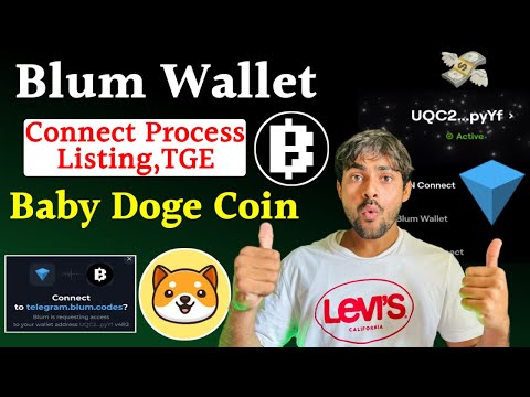 Blum Airdrop Wallet Connect Process || Baby Doge Coin New Mining || Blum Mining Listing & TGE