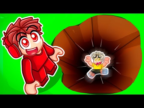 Surviving 9,118,549 ft DEEP HOLE in ROBLOX!