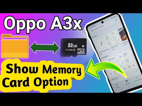 Oppo A3x show SD card Or Memory Card option