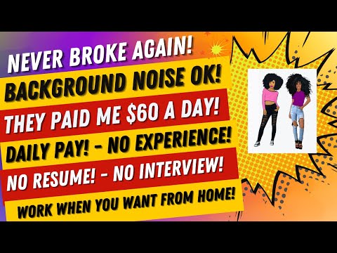 I Made $60 A Day No Talking! No Resume! Work When You Want! Keying In Receipts Work From Home Job