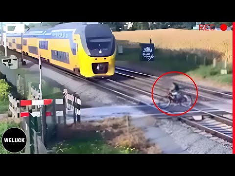 220 Shocking Train Moments Of Luckiest People Caught On Camera | Best Of 2024 @wewinnew