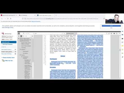 Lecture 4 - Making Sense of Research Articles - Psych 300W2