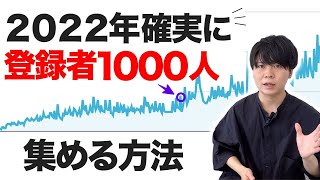 【再現性高いです】YouTubeのチャンネル登録1000人を確実に達成する方法