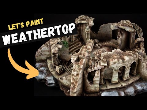 Painting an EPIC Weathertop scenery kit for Middle Earth