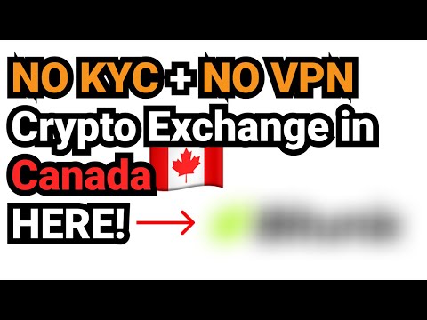 Best NO KYC Crypto Exchange in Canada 🇨🇦!