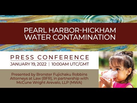 Press Conference on Water Contamination Lawsuit Against U.S. Navy