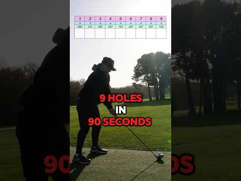 9 HOLES in 90 SECONDS (SUPER LOW) #golf