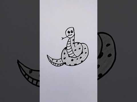 snake drawing | easy snake drawing for kids