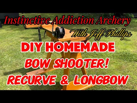 Traditional DIY Bow Shooting Machine For Precision Bare Shaft Tuning Recurve & Longbow Under $200!