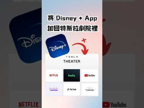 特斯拉劇院找回 Disney+ #tesla #特斯拉 #disneyplus