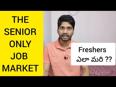 THE SENIOR ONLY Job Market (Telugu) | Recession | Fresher