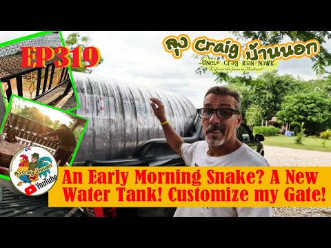 EP319 An Early Morning Snake? A New Water Tank! Customize my Gate!