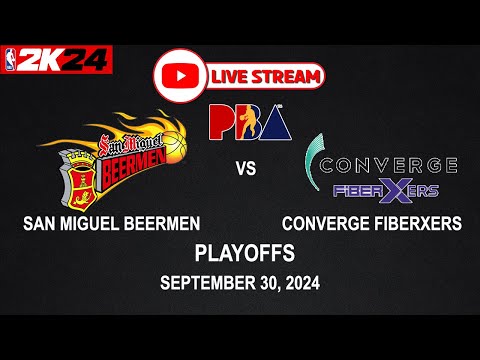 LIVE NOW! SAN MIGUEL BEERMEN vs CONVERGE FIBERXERS | PBA SEASON 49 | September 30, 2024 | CPU vs CPU