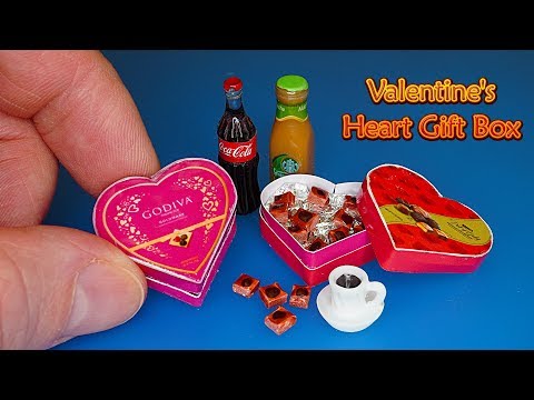 DIY Miniature Chocolate Valentine's Heart Gift Box