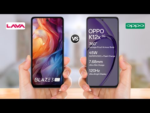 Lava Blaze 3 5g vs Oppo K12x 5g || Full Comparison