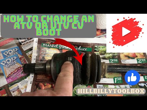 How to change an ATV or UTV CV boot #atv