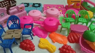 Unboxing hello kitty sanrio kitchen set 💕 with unboxing hello kitty miniature plastic toys 🥳