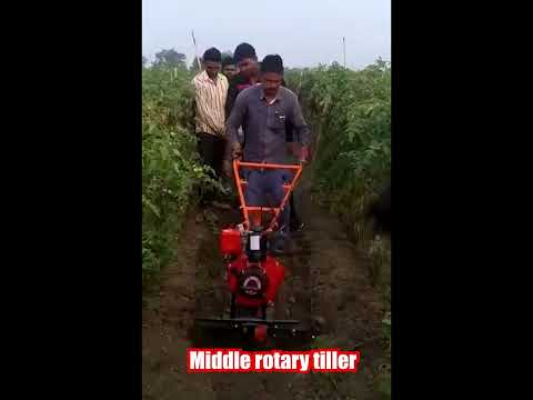 Middle rotary tiller