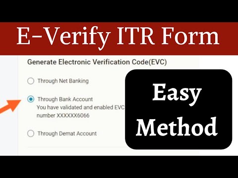 e verify ITR through Bank account 2023 | Income Tax Return filing online 2022-23