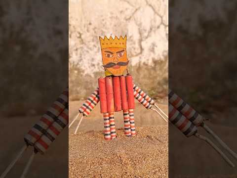 Mini Ravan Dahan 🔥 || रावण का दहन || Small RAVAN Fire #shorts