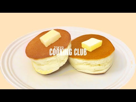 【簡単】スフレパンケーキの作り方【ホットケーキミックス】おうちカフェ / HM お菓子