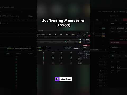 I Made +$500 Trading Memecoins Live!