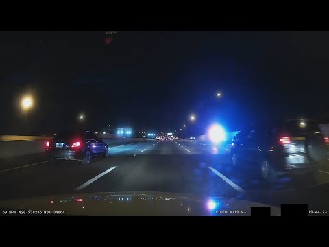 Orlando Police Department stopping some SR-408 speeder at night